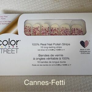 Color Street Cannes-Fetti Glitter Nail Strips